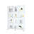 Enormous Glass Display Cabinet 4 Shelves, For Living Bedroom Office - Black White, Abundant Storage Compartment, Thick Tempered Surface, Solid Wood Build, Simple Assembly Process Extra Large 4-shelf
