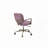 Siecross Pink Top Grain Leather Office Chair-401123933