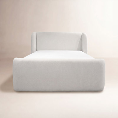 Saffi Paulien Wingback Upholstered Bed