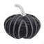 7 x 7 x 7 po, tissu citrouille à rayures noires, pour la décoration d'Halloween des Fêtes