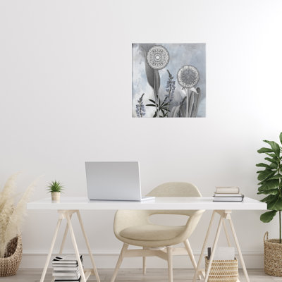 Toile de ciel pissenlit ton gris, design par Sophie 6