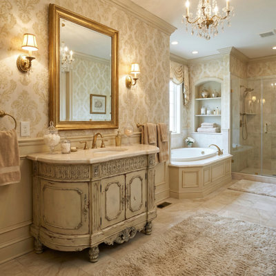 Meuble-lavabo mural simple 53 po Parchment