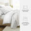 Ensemble de courtepointe légère - couvre-lit matelassé toutes saisons - taupe à rayures-105628348