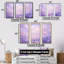 «Purple Pastel Lansdcape - Clouds», ensemble de reproduction d'art mural-107733700-107733716