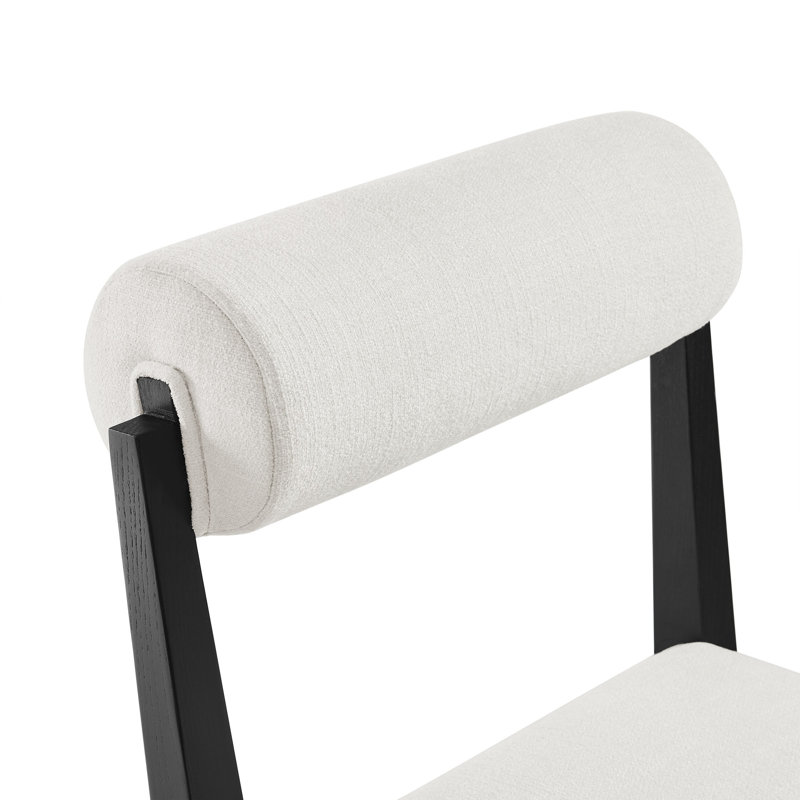 Chaise de salle à manger en tissu Kai, Salée