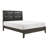 Contemporary Dark Gray Full Bed With Chic Faux Leather Headboard And Wooden Construction Modern Bedroom In Gray, Structure-132812369-132812397