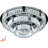 Markiese 32" Crystal Chandelier 3-Tier Round Ring Chrome Ceiling Light Fixture for Kitchen 3000-6000k