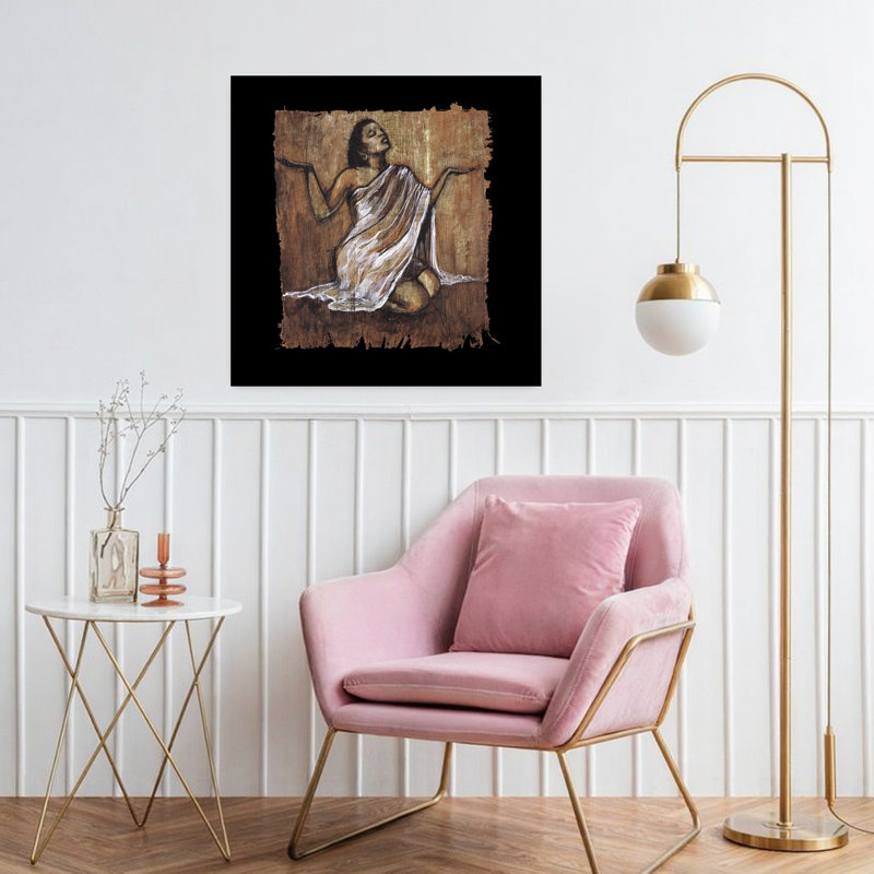 Soulful Grace IV, art contemporain abstrait, H 32 po x l 32 po
