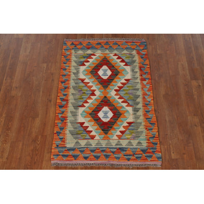 South Western Kilim Oriental Accent Rug 3x4