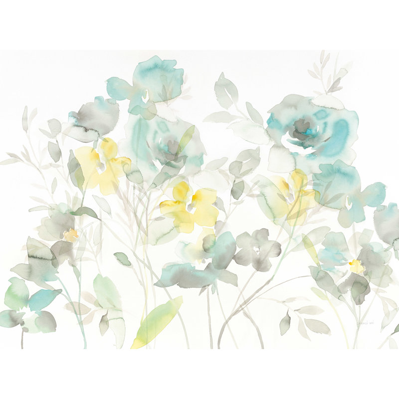 «Aqua Roses Shadows» par Danhui Nai, reproduction sur toile, H 12 po x l 16 po