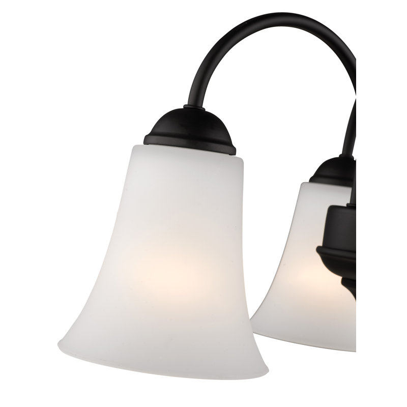 Bullis 3 - Light Steel Dimmable Chandelier, Black