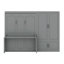Grand lit escamotable avec placard-1250456524