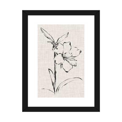 "Floral Ink Study I" par Ethan Harper, reproduction d’art sur toile