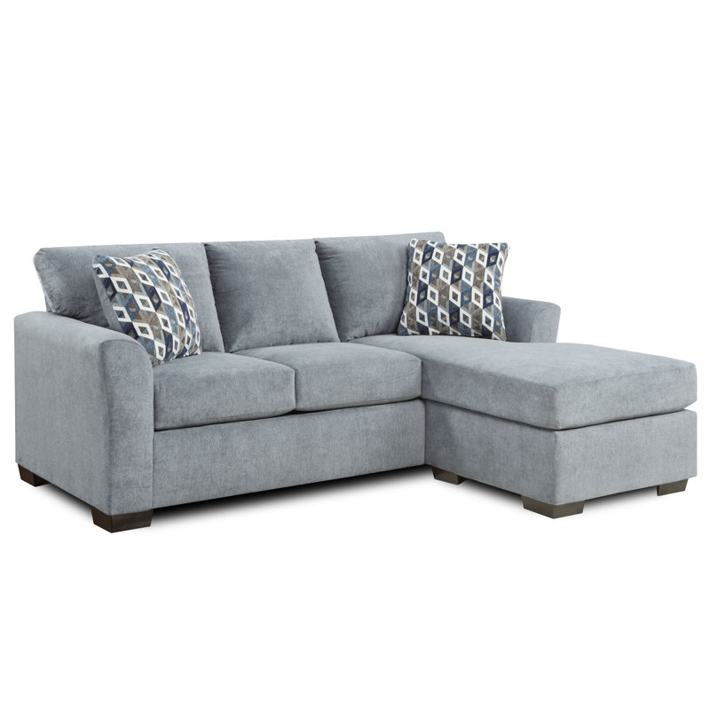 Canapé modulaire avec méridienne réversible Adrie, Mélange de polyester crépuscule