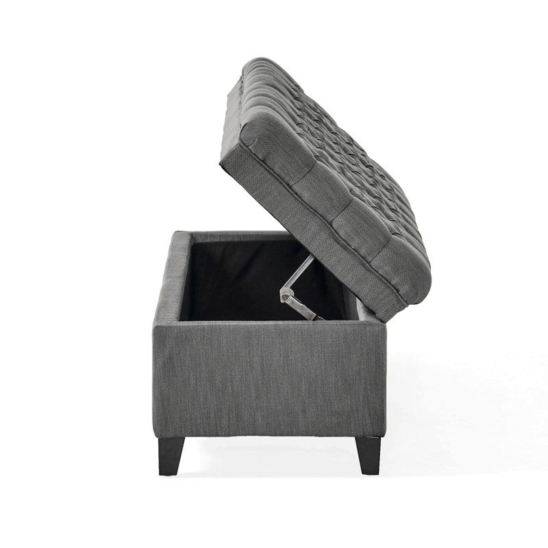 OTTOMAN DE RANGEMENT JULiana, Gris