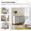 Commode rembourrée 6 tiroirs Alonso