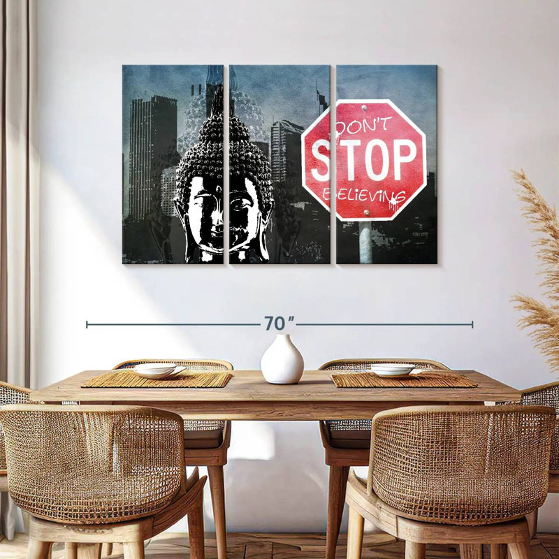Leisha Believe Buddha, 36" H x 57" W