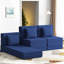 Canapé-lit modulaire convertible pliant à compression (ensemble de 3)-350619417