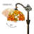 63"H Tiffany Style Floor Lamp with Stained Glass Shade and Resin Base-2055438228