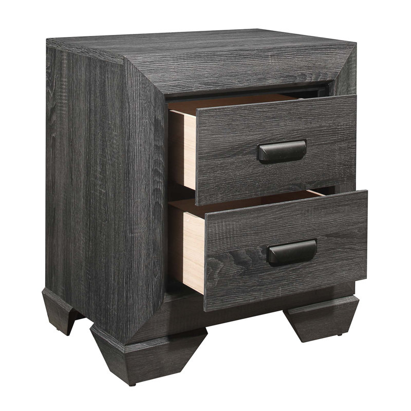 Table de chevet 1Pc de meubles de chambre à coucher en bois 2X