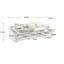 Grand canapé modulaire en forme de L de 112 po avec coussins de siège mobiles en chenille de 112 po-1322203852