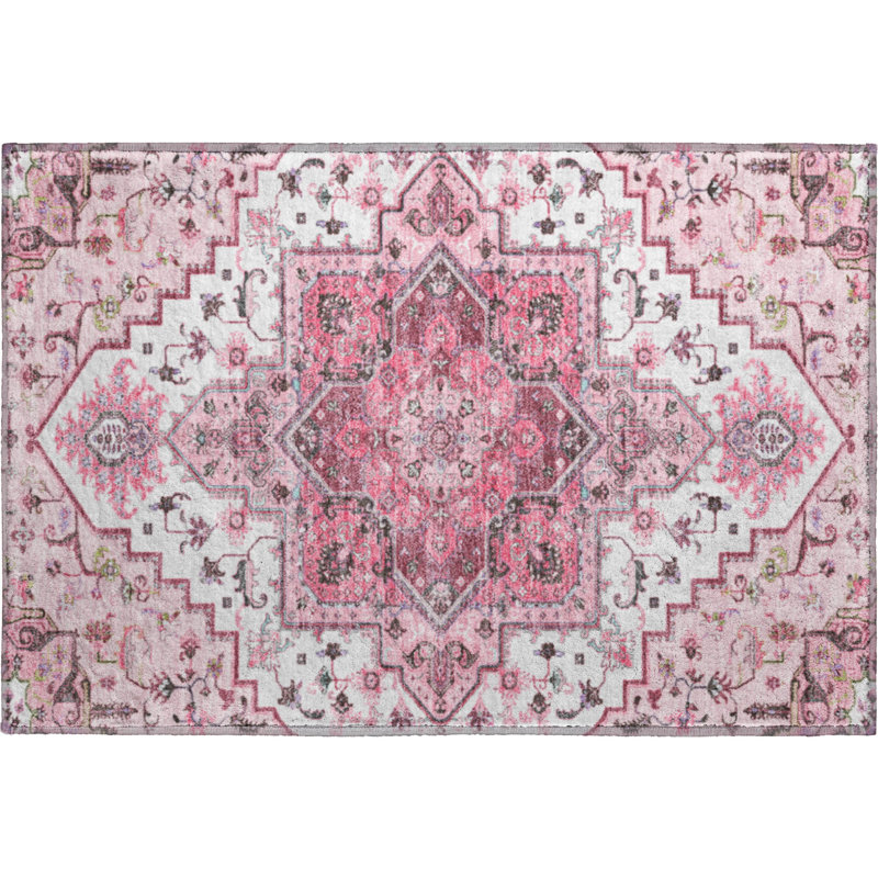 Premium Machine Washable Corum AMF1036 Oriental Rug, Rectangle 1'8" x 2'6"