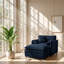 Fauteuil inclinable modulaire en chenille avec repose-pieds mobile l 57,48 po x P 41,37 po SKYMALL-129381931