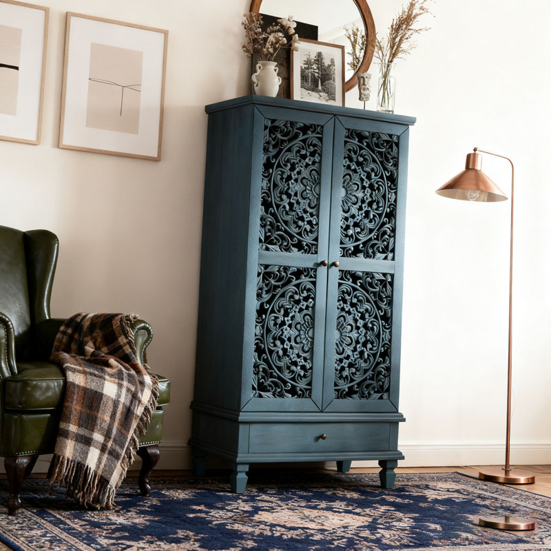 55'' Tall Storage Cabinet with Drawer