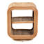 Table de chevet en osier / rotin brun Rhannon