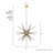 Jupiter Star 18 - Light Sputnik Sphere Chandelier-74777647