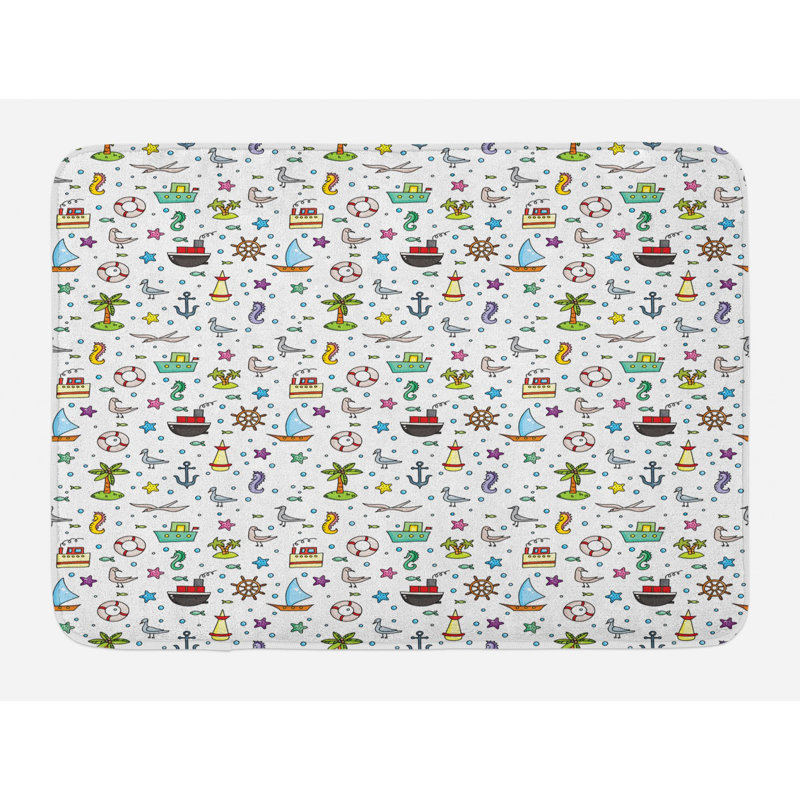 Nautical kids tapis de bain