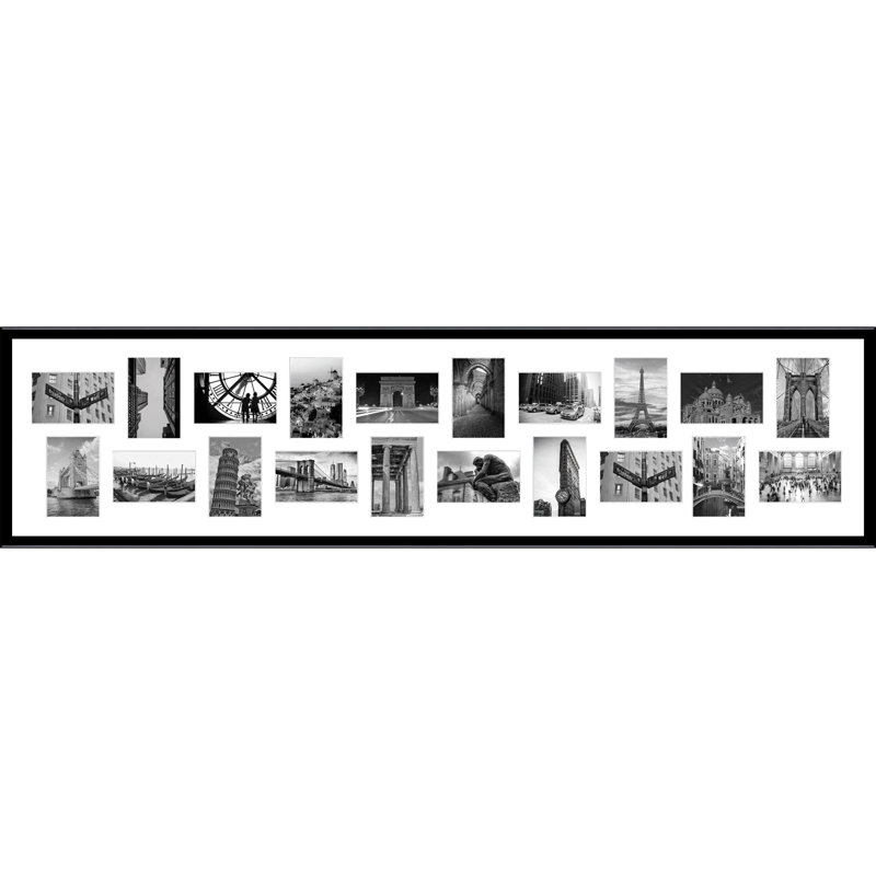 Larni Collage Picture Frame, Glossy Black