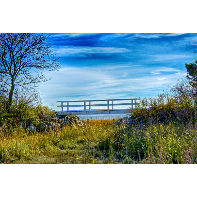 Bridge Over Salt Water Marsh by Ashley_Minkus - Wrapped Canvas Print, 61cm H x 91cm W