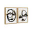 Oliver Gal Abstract Portrait Set - Paint Framed Canvas Art-265295449-265295524