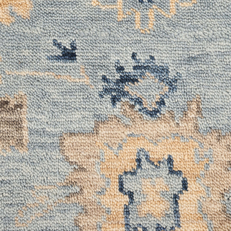 Lagos Handmade Wool Floral Area Rug, Rectangle 9' x 12'