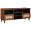 TV Cabinet with Drawer with Shelf Brown Solid Mango Wood Media Storage