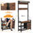 Hall Tree 31.5'' Wide with Bench and Shoe Storage
