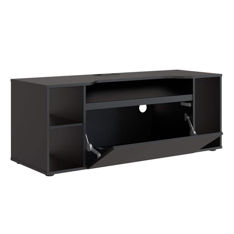 Dairon Unfinished TV Stand for TVs up to 60", Black