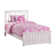 Brunelle Solid Wood Foundation Bed with Matching Footboard & Built-in Charger