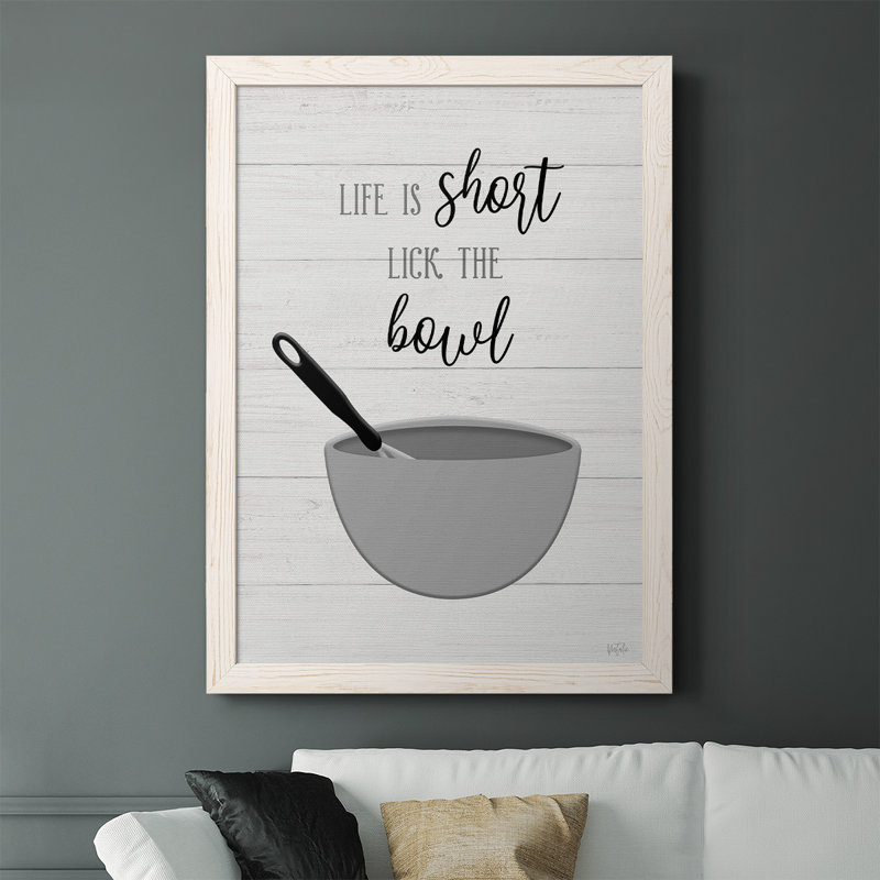 Harriette Lick The Bowl, reproduction d'art sur toile, Blanc, H 43,5 po x l 31,5 po x P 1 po