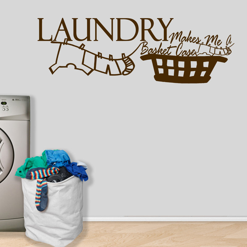 Adhésif décoratif Assonet Laundry Makes Me A Basket, Brun chocolat