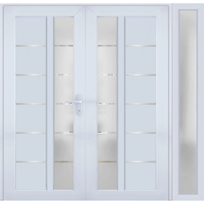 Front Exterior Prehung MetalPlastic Double Doors MANUX 8088 Antracite Sidelite Exterior Window Office Commercial and Residential Doors Entrance Front Exterior Prehung MetalPlastic Double Doors MANUX 8088 Antracite Sidelite Exterior Window Office Commercial and Residential Doors Entrance