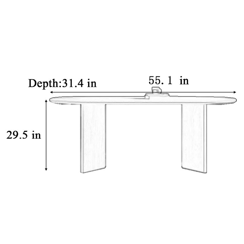 Jarred, H 29,5 po x L 55,1 po x l 31,4 po, Noir, noir, noir, noir