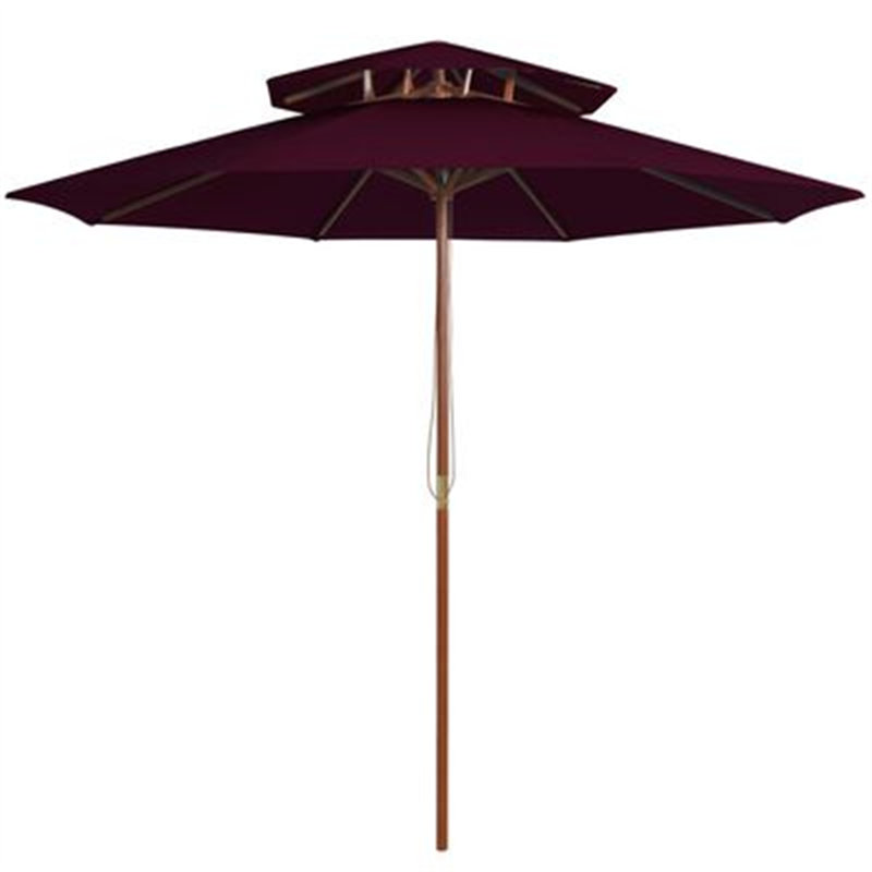 Troutville 270cm Market Parasol, Bordeaux Red
