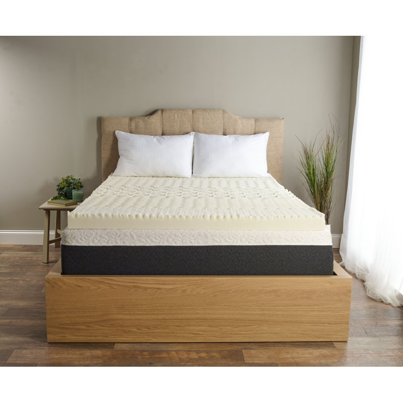 Twin 3'' Off-White Memory Foam Mattress Topper