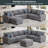 Flexible Combination Module Reversible Sectional Sofa-3881596