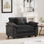 Fauteuil chenille en tissu, coussin d'assise rembourré à double couche-1130501538