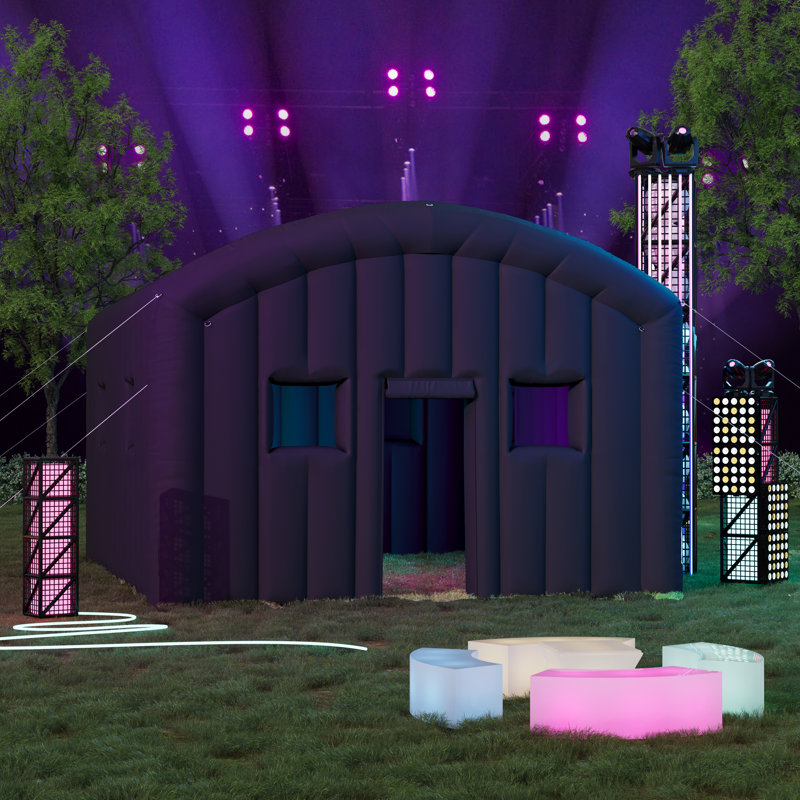 16x20Ft Inflatable Nightclub Tent for Disco Party(No lights), Black