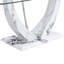 table rectangulaire moderne et simple en verre