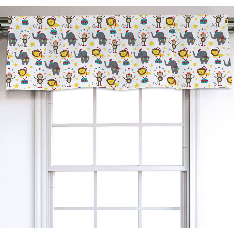 Sateen Ruffled Window Valance